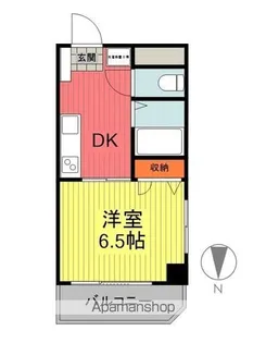 プレージオCKY【501号室】の間取り