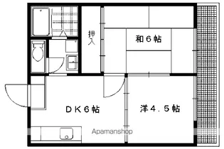 サンハイツ岩倉【B-203号室】の間取り