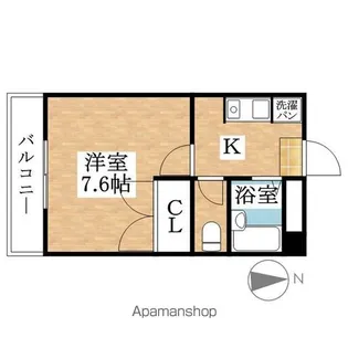 クレスト西枇【403号室】の間取り