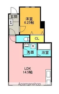 ル・プランタン B【103号室】の間取り