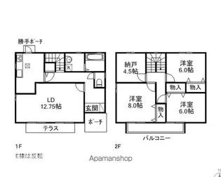 長野県長野市大字西尾張部【一戸建】の間取り