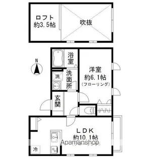 プレザント学芸大学【2階】の間取り