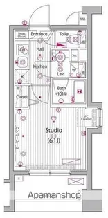 グランド・ガーラ桜木町駅前【10F-1号室】の間取り
