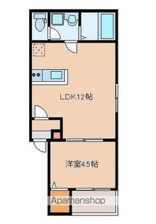 カトレア箱崎【1階】の間取り