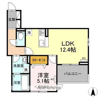 DーREST泉崎【2階】の間取り