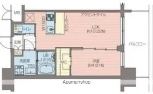 プレジオ阿波座【9階】の間取り
