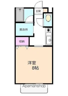 サカモトリブⅠ【102号室】の間取り
