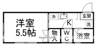 サンパレス小田原【201号室】の間取り
