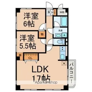 ファミール寿【301号室号室】の間取り