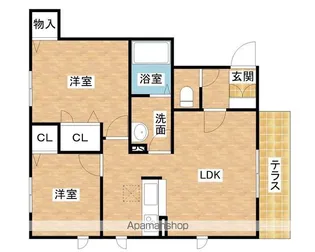 シャーメゾン ウィルA棟【1階】の間取り