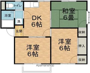 モモセハイツ【A102号室】の間取り