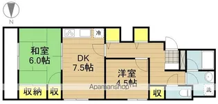 コーポブリッヂ3【403号室】の間取り