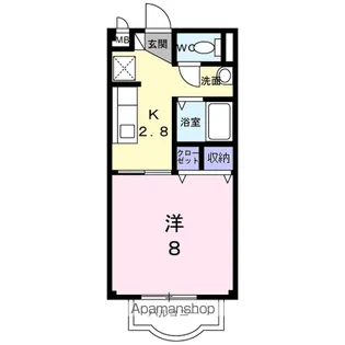 サープラスワン前西【2階】の間取り