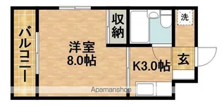 アパルト−ノイン【1階】の間取り