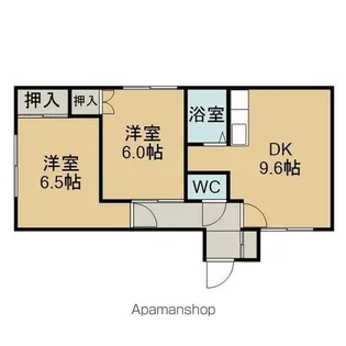 ルプソアール【F号室】の間取り