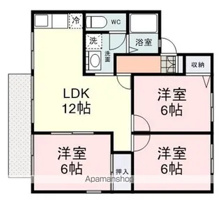 ゴルジュ押切A【101号室】の間取り