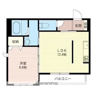 プリムローズ経堂【202号室】の間取り