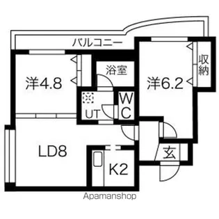 フォレスト神宮前【3階】の間取り