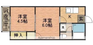 プラザタキ【201号室】の間取り