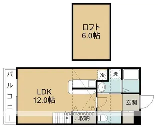 ホットハウス北仙台【2階】の間取り