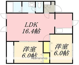 コーポかえで【203号室】の間取り