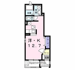 パークサイド 野見山【101号室】の間取り