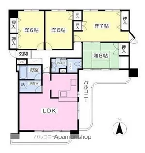 サンハイツ宇多津【11階】の間取り