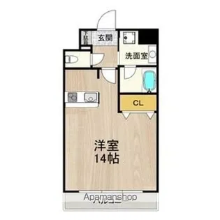グランツ西大橋(旧ルクレ立売堀)【2階】の間取り
