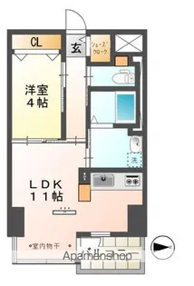 CONFORTO紺屋町【8階】の間取り