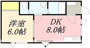 グレース昭和【202号室】の間取り