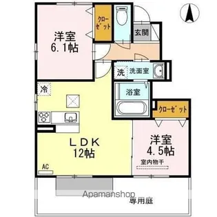 セジュール雅 B棟【1階】の間取り