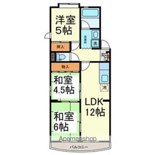 サンパーク大鐘【3階】の間取り