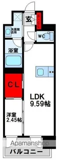 プレジデンス ざ 三萩野【7階】の間取り
