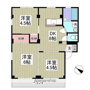 クオリティ所沢【2階】の間取り