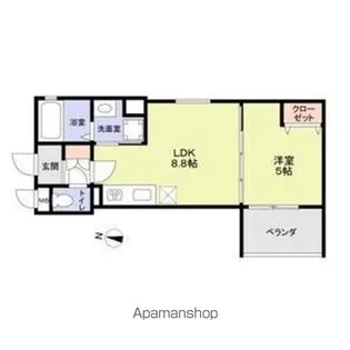 CASA CALMA上野口【2階】の間取り