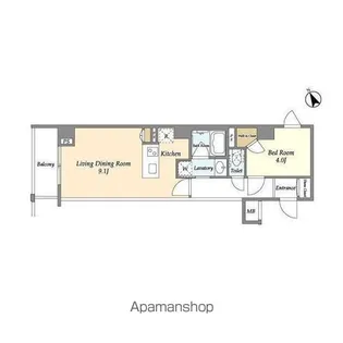 ディームス初台Ⅱ【3階】の間取り