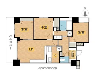 東京都八王子市横山町【マンション】の間取り