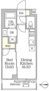 東京都新宿区四谷4丁目【マンション】の間取り