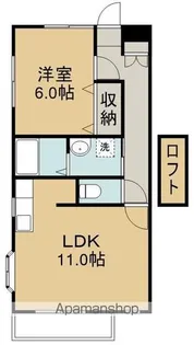 キャステール砂押Ⅱ【2階】の間取り
