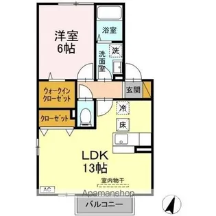 ボナール B【1階】の間取り