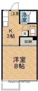 グランデュール米山【102号室】の間取り