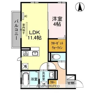 ピュア・リリアス Ⅱ【2階】の間取り