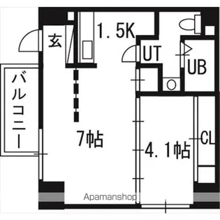 S-FORT北円山【5階】の間取り