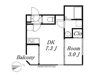 ハーモニーテラス新栄Ⅱ【2階】の間取り