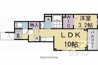ノースヴィレッジ【102号室】の間取り