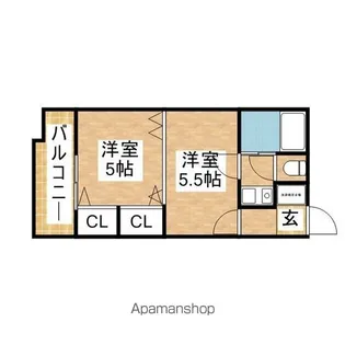 エスト葵南マンション【7D号室】の間取り