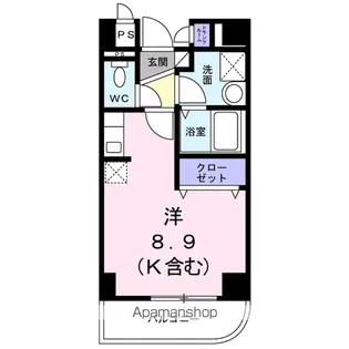 ラシーヌ【201号室】の間取り