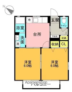 ディアスフルール【A105号室】の間取り