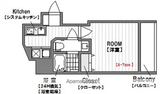 サムティ土佐堀Ribera【9階】の間取り
