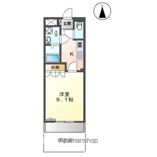 1Kの間取り画像